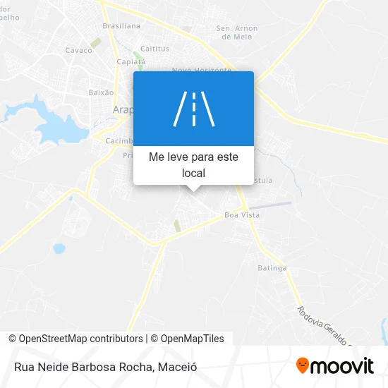 Rua Neide Barbosa Rocha mapa