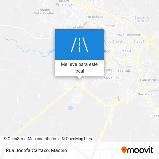 Rua Josefa Cartaxo mapa