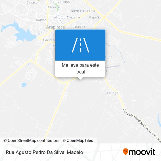 Rua Agusto Pedro Da Silva mapa