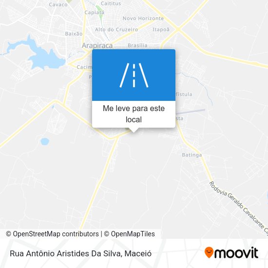 Rua Antônio Aristides Da Silva mapa