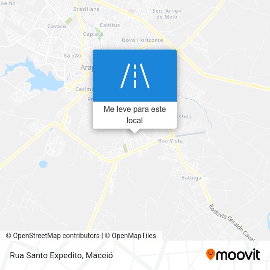 Rua Santo Expedito mapa
