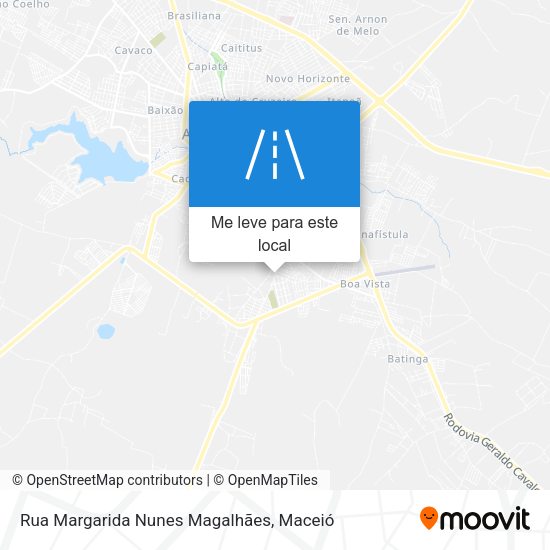Rua Margarida Nunes Magalhães mapa