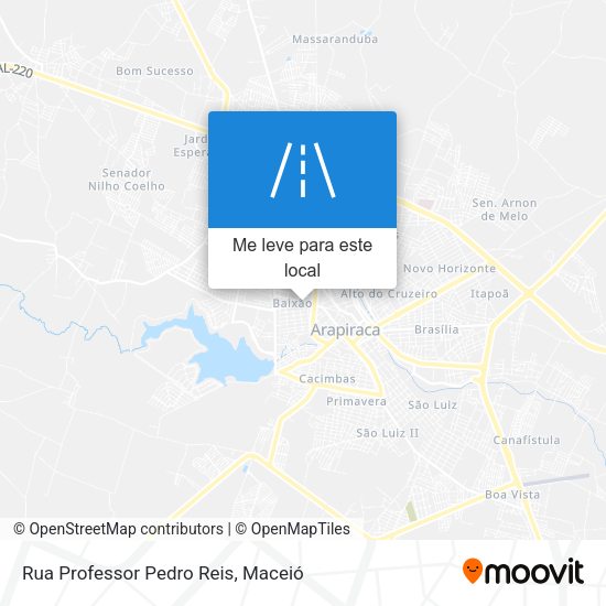 Rua Professor Pedro Reis mapa