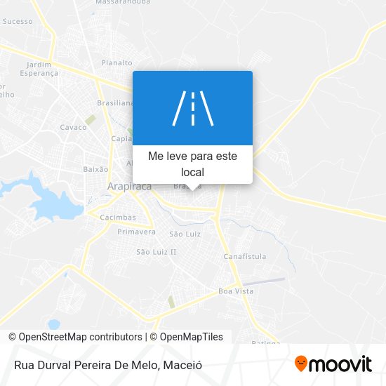 Rua Durval Pereira De Melo mapa