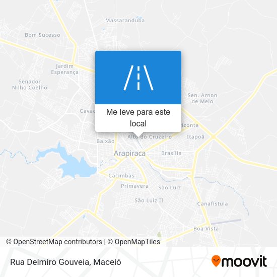 Rua Delmiro Gouveia mapa