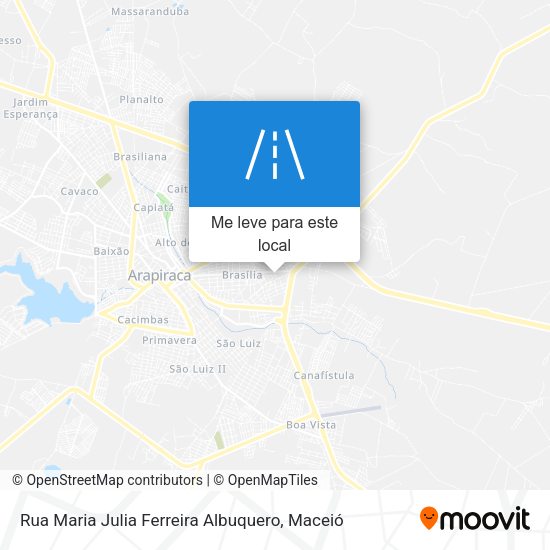 Rua Maria Julia Ferreira Albuquero mapa