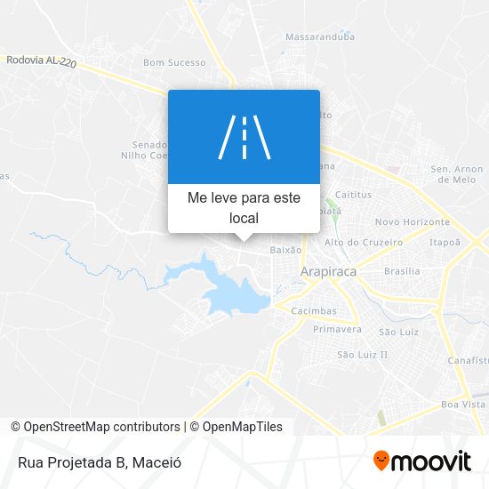 Rua Projetada B mapa