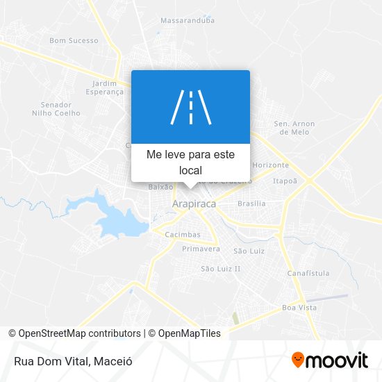 Rua Dom Vital mapa