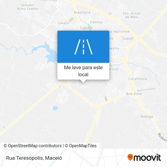 Rua Teresopolis mapa