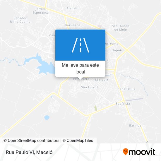 Rua Paulo VI mapa