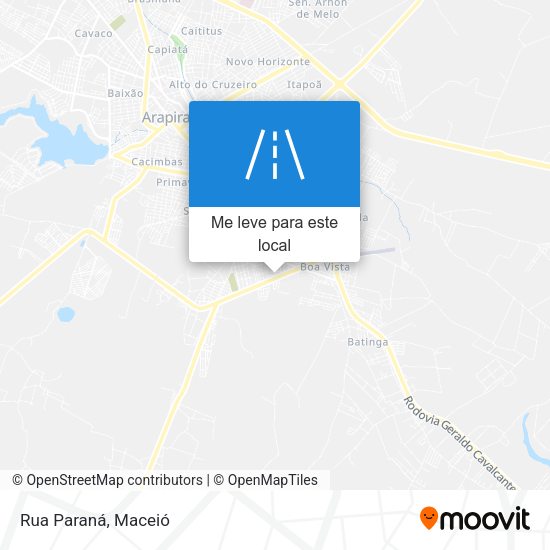 Rua Paraná mapa