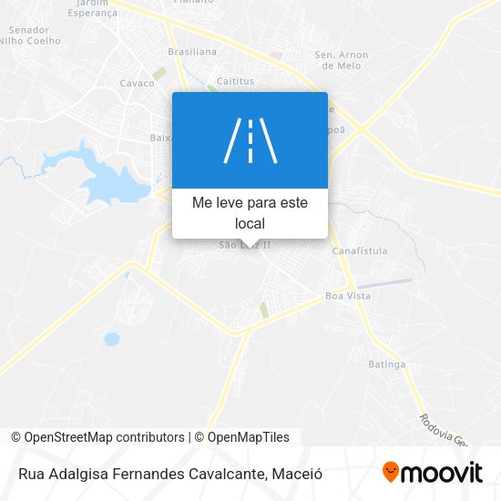Rua Adalgisa Fernandes Cavalcante mapa