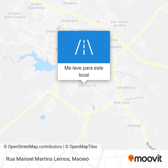 Rua Manoel Martins Lemos mapa