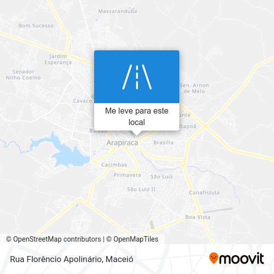 Rua Florêncio Apolinário mapa