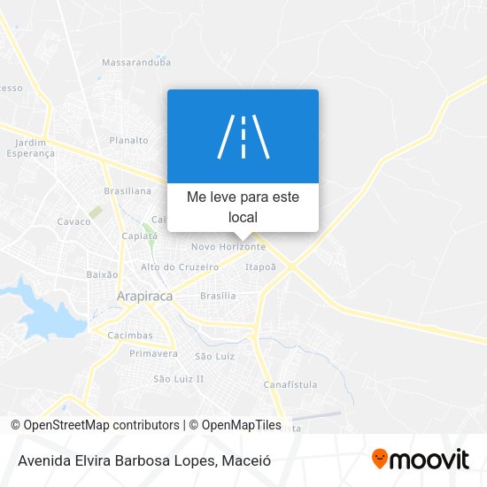 Avenida Elvira Barbosa Lopes mapa