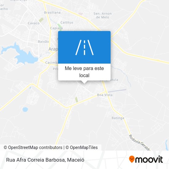 Rua Afra Correia Barbosa mapa