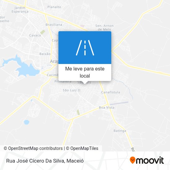 Rua José Cícero Da Silva mapa