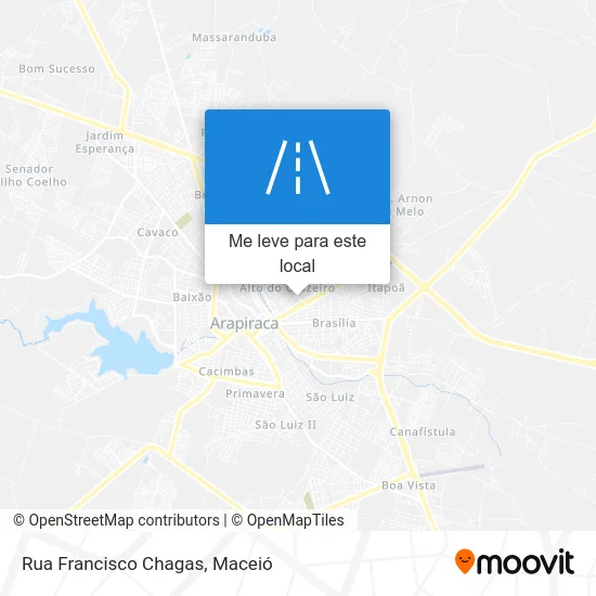 Rua Francisco Chagas mapa