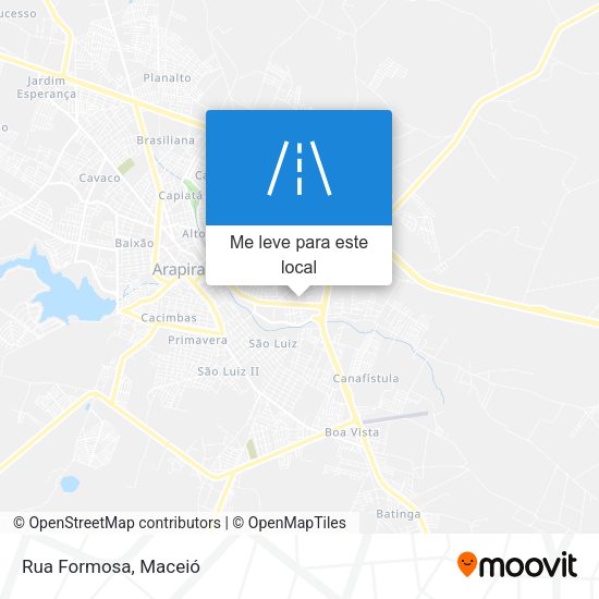 Rua Formosa mapa