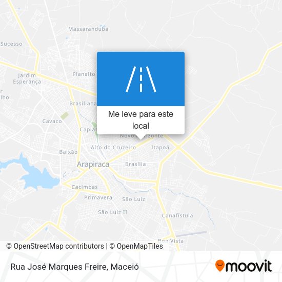 Rua José Marques Freire mapa