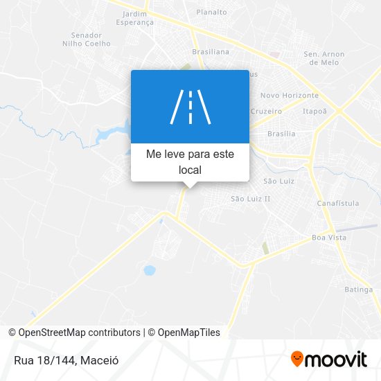 Rua 18/144 mapa