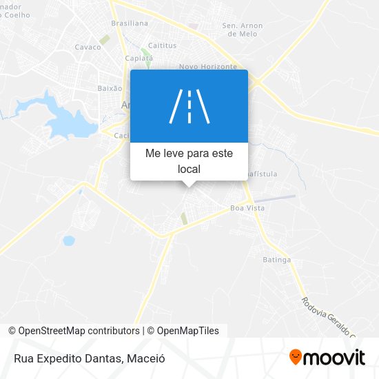 Rua Expedito Dantas mapa
