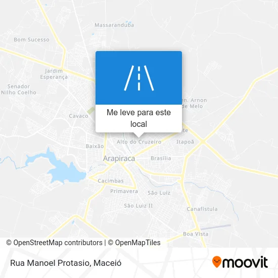 Rua Manoel Protasio mapa
