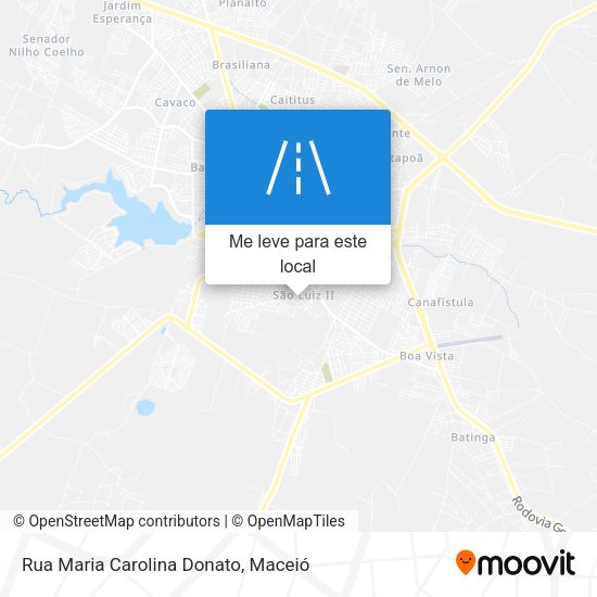 Rua Maria Carolina Donato mapa
