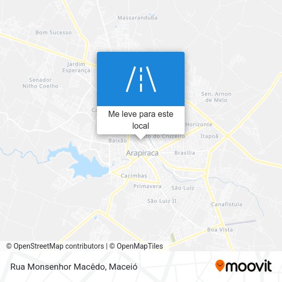 Rua Monsenhor Macêdo mapa