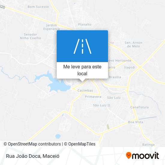 Rua João Doca mapa