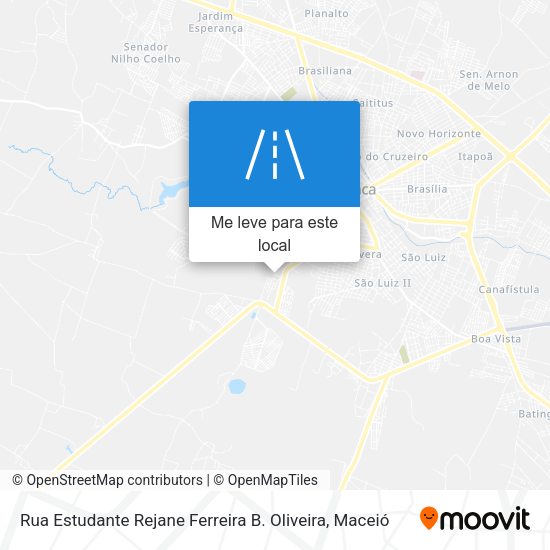 Rua Estudante Rejane Ferreira B. Oliveira mapa