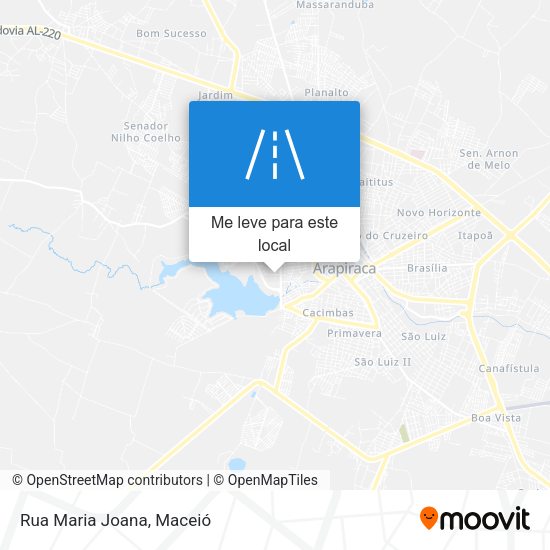 Rua Maria Joana mapa