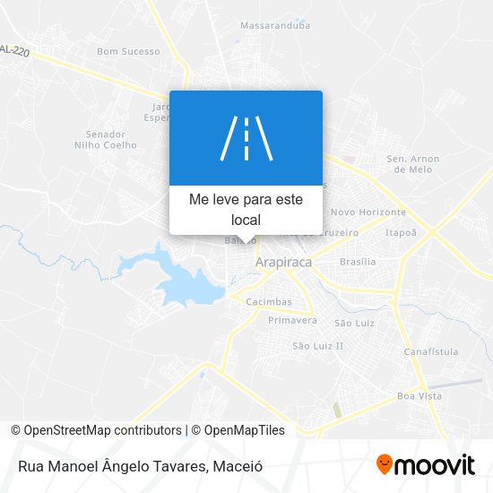 Rua Manoel Ângelo Tavares mapa