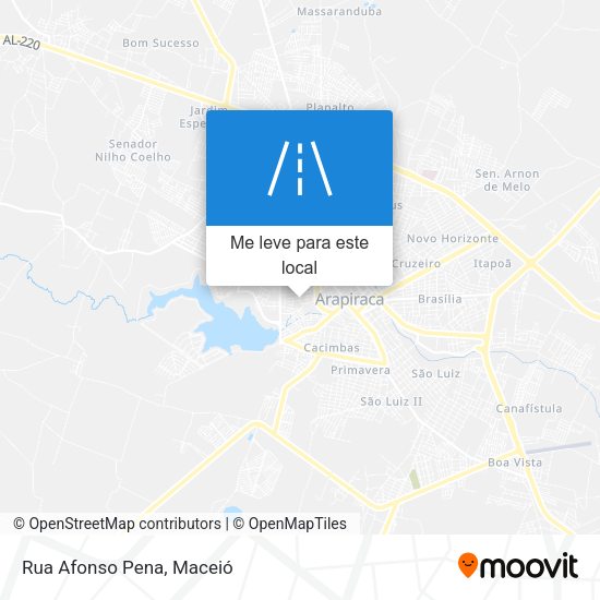 Rua Afonso Pena mapa