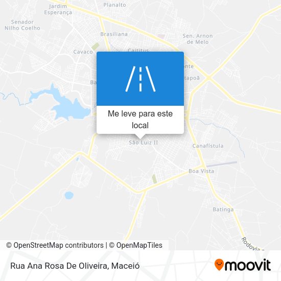 Rua Ana Rosa De Oliveira mapa
