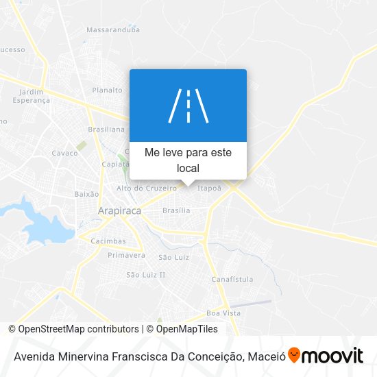 Avenida Minervina Franscisca Da Conceição mapa