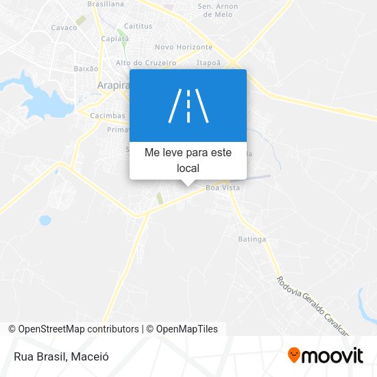 Rua Brasil mapa
