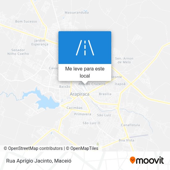 Rua Aprígio Jacinto mapa