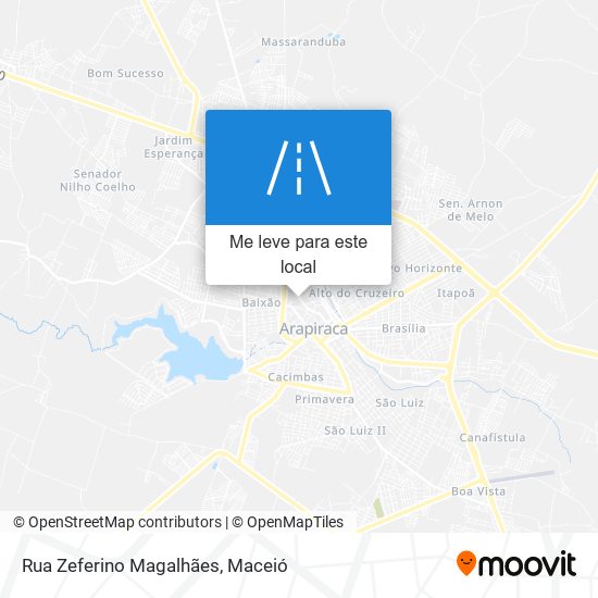 Rua Zeferino Magalhães mapa