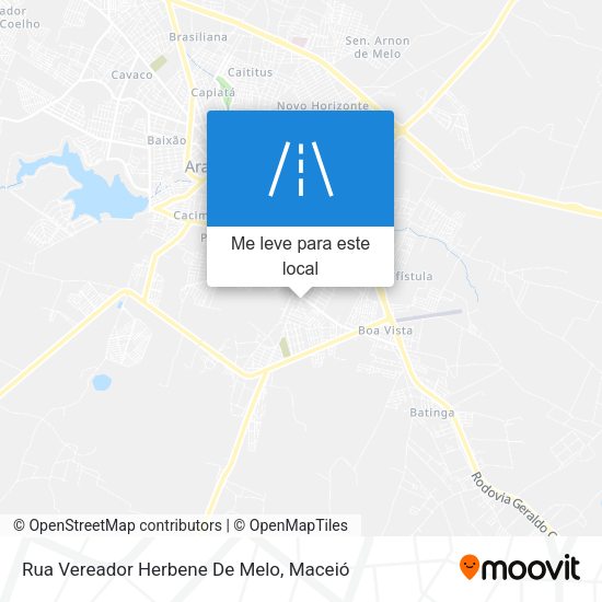 Rua Vereador Herbene De Melo mapa