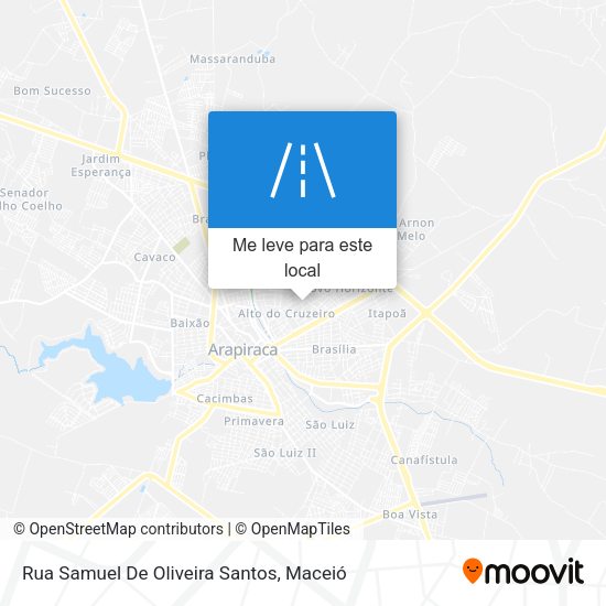 Rua Samuel De Oliveira Santos mapa