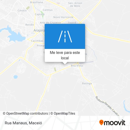 Rua Manaus mapa