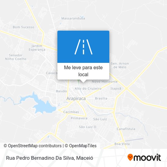 Rua Pedro Bernadino Da Silva mapa