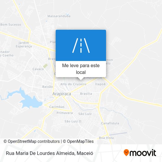 Rua Maria De Lourdes Almeida mapa