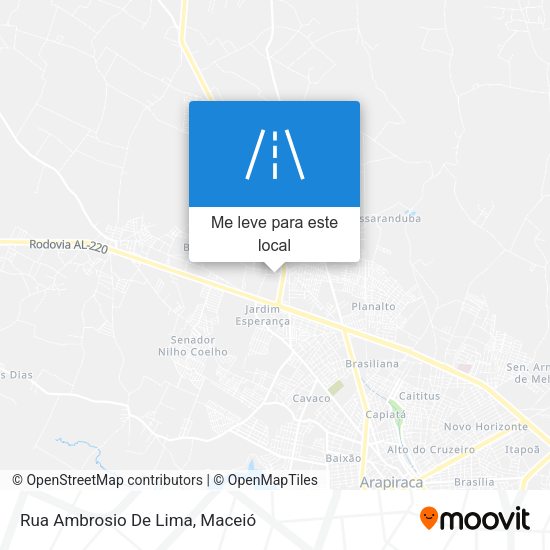 Rua Ambrosio De Lima mapa