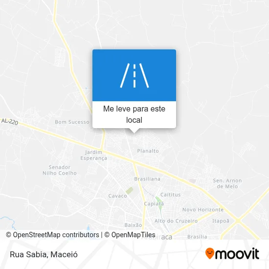 Rua Sabia mapa