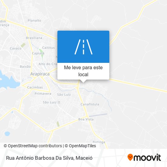 Rua Antônio Barbosa Da Silva mapa