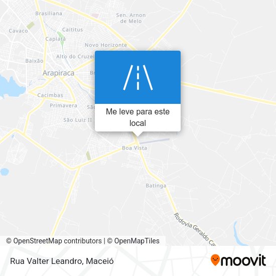 Rua Valter Leandro mapa