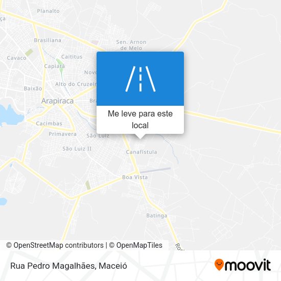 Rua Pedro Magalhães mapa