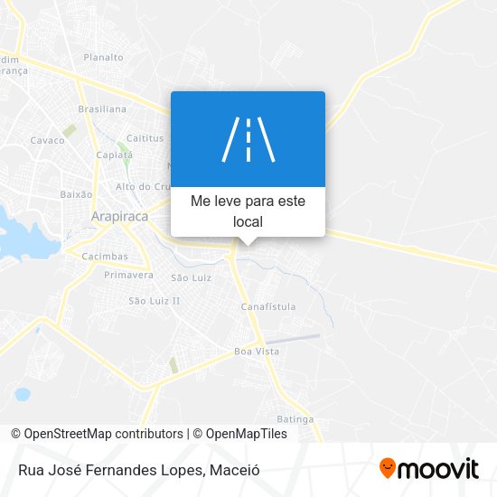 Rua José Fernandes Lopes mapa